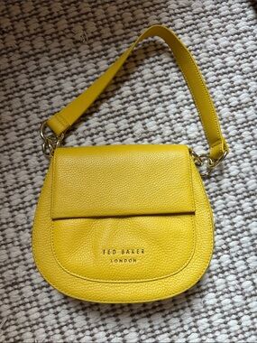 Ted Baker Yellow Pebbled Leather Purse